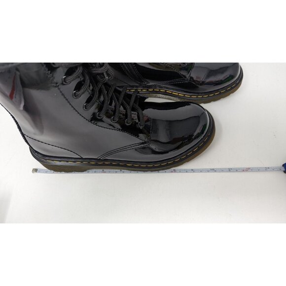 DR. MARTENS BOOTS PATENT BLACK SIZE US 6 EU 37 1460Y - Picture 9 of 11
